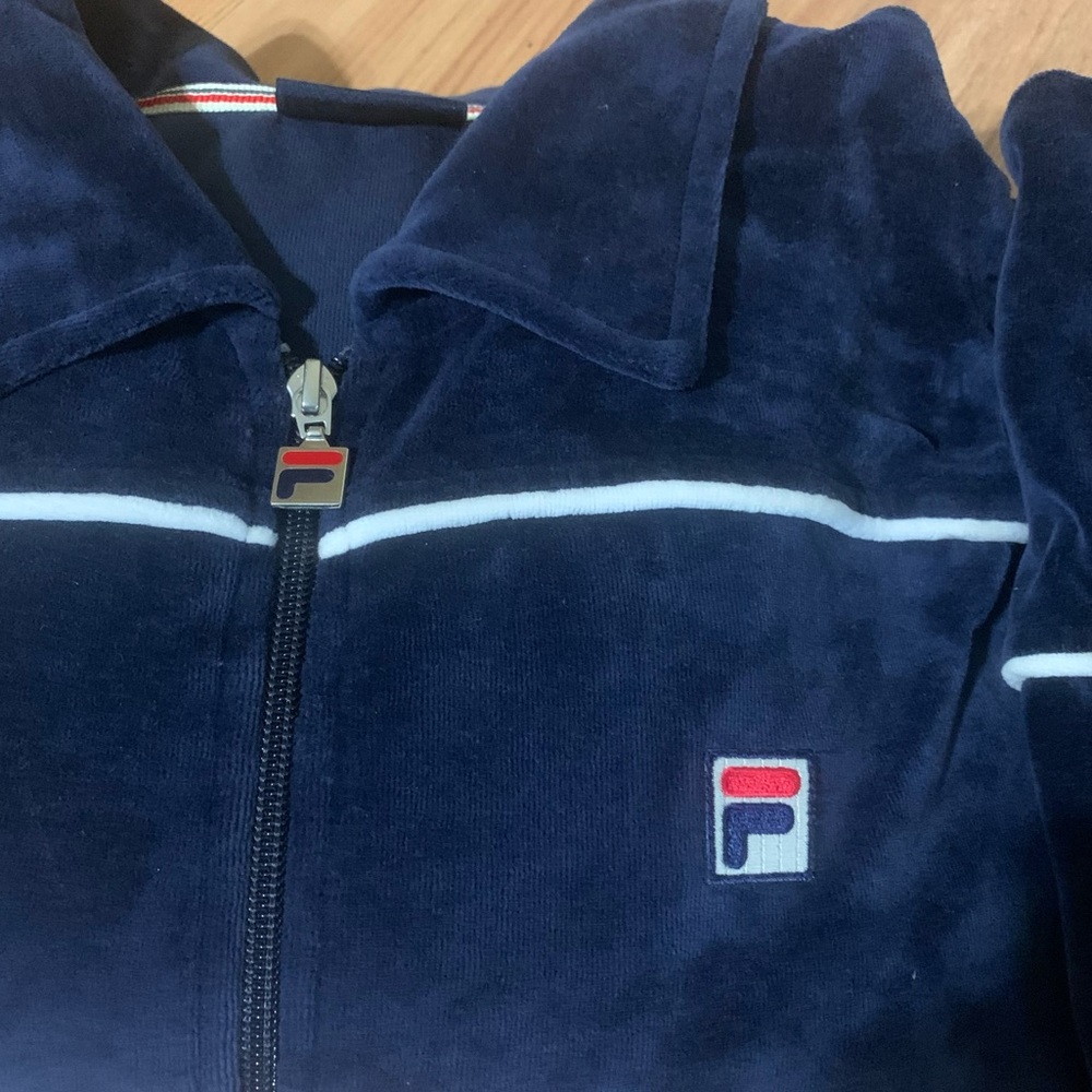 Vintage Fila Velour Track Jacket Men’s XXL